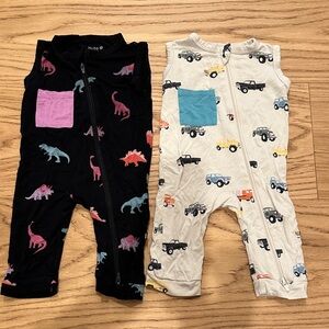 Kyte Baby Zippered Sleeveless Romper set Size 3-6mo